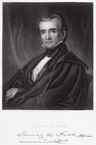James Knox Polk, graveret af Henry Bryan Hall (1808-84) af George Peter Alexander Healy