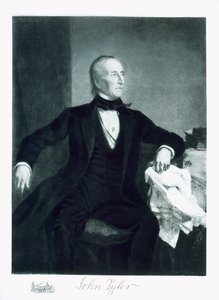 John Tyler, 10. præsident for USA, pub. 1901 (fotogravure) (se også 102588) af George Peter Alexander Healy