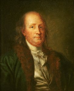 Portræt af Benjamin Franklin (1706-90)