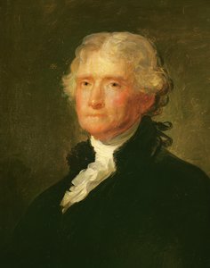 Portræt af Thomas Jefferson, efter et maleri af Gilbert Stuart (1755-1828)