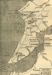 Kort over Gallipoli-halvøen, 1919.