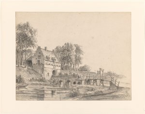 Udsigt over porten til Slot Buren af George Pieter Westenberg