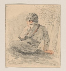 Siddende dreng, set bagfra af George Pieter Westenberg