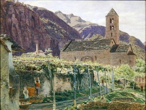 San Nicolo, Giornico af George Price Boyce