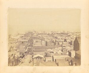 Udsigt ned ad Sacramento Street. af George R. Fardon