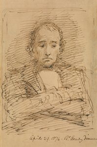 Benjamin Disraeli, skitseret ved en Royal Academy Dinner af George Richmond