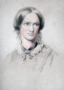Charlotte Bronte, engelsk forfatter, 1850. af George Richmond