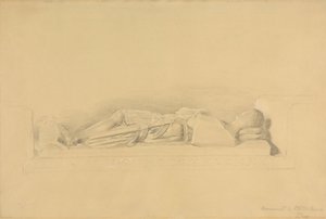Skuebillede af en korsfarer, Stisted kirke af George Richmond