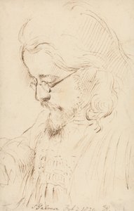 Portræt af Samuel Palmer, hoved og skuldre af George Richmond