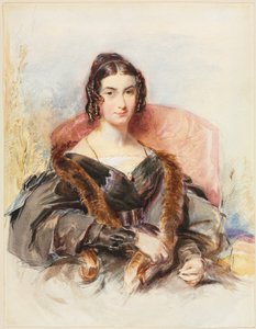 Portræt af en kvinde, ca. 1830-1835. af George Richmond