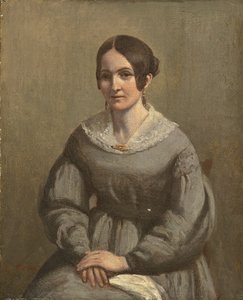Portræt af en ung kvinde, af George Richmond
