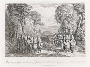St. Polten - Pilgrimme, ca. 1821 (radering)