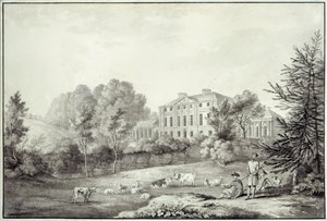 Udsigt til Kenwood (blyant på papir) af George Robertson