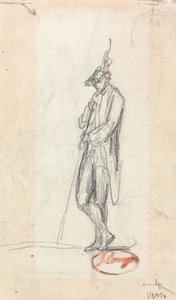 En stående mandlig figur af George Romney