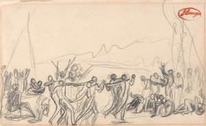 Bacchanalisk scene (muligvis antediluviansk) af George Romney