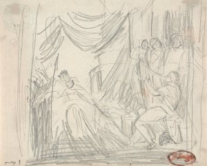 David og Saul af George Romney