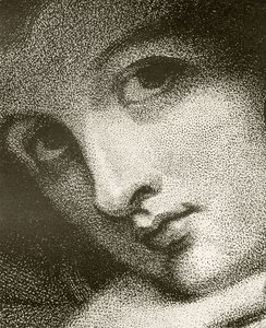 Detalje af Emma, Lady Hamilton, indgraveret af John Jones, fra 