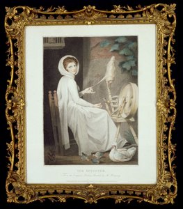 Spinner (kaiverrus Thomas Cheesman, G. Romneyn mukaan, julkaissut John ja Josiah Boydell 1789) af George Romney