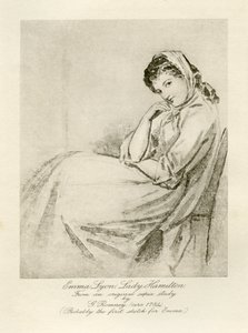 Emma Lady Hamilton af George Romney