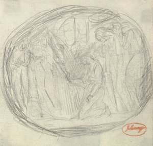 Henrettelse af Maria Stuart af George Romney