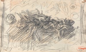 Fake, landskab med heksehule af George Romney