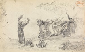 Studie i figurkomposition 12 af George Romney