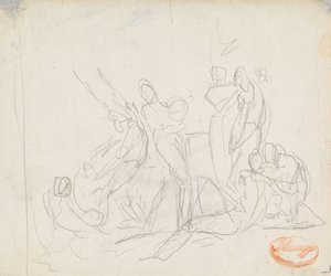 Studie i figurkomposition 14 af George Romney