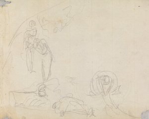 Figur Undersøgelse af sammensætning 16 af George Romney