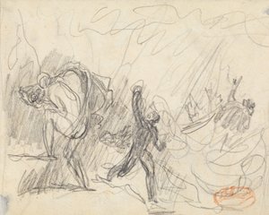 Studie i figurkomposition 20 af George Romney