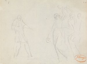 Studie i figurkomposition 39 af George Romney