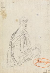 Figurstudie af en kvinde af George Romney