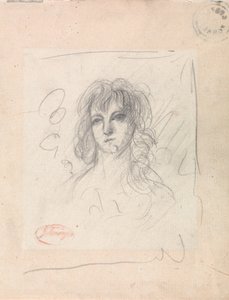 Hovedet af en kvinde af George Romney
