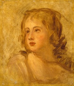 Hoved af en kvinde, ca. 1782-86 af George Romney