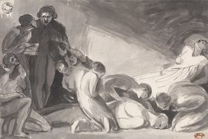 Howard på besøg i et fængsel af George Romney