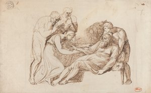 Kong Lear vækket af Cordelia af George Romney