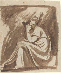 Lady Hamilton spiller en lyre af George Romney
