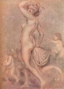 Lady Hamilton som sundhedens gudinde, c1790, 1920. af George Romney