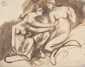 Macbeth: De tre hekse af George Romney