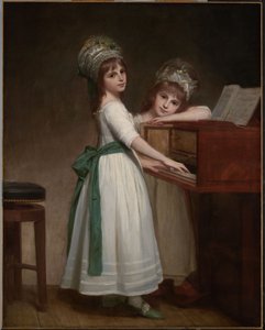 Portræt af Caroline Thurlow (f. 1772) og Catharine Thurlow (d. 1826) af George Romney