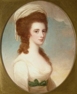Portræt af Miss Mariah Copley (olie) af George Romney