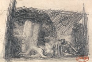 Fængselsscenen af George Romney