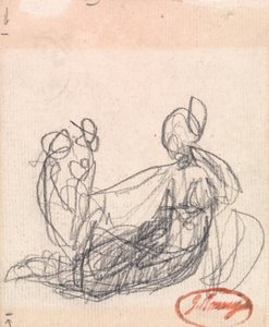 Liggende figur af George Romney