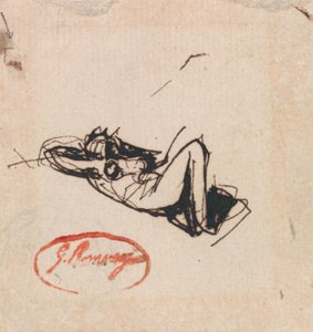 Liggende figur af George Romney