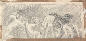Satan som hersker over helvede af George Romney