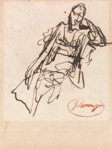 Siddende kvinde, muligvis fru Hayley af George Romney