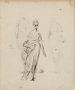 En enkelt kvindefigur af George Romney
