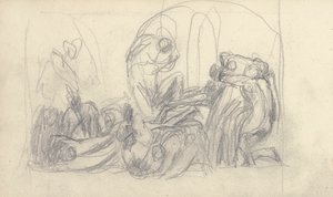 Skitsebog Tegning af George Romney