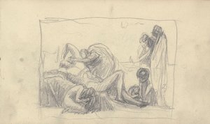 Skitsebog Tegning af George Romney