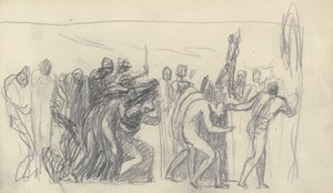 Tegning i skitsebog af George Romney