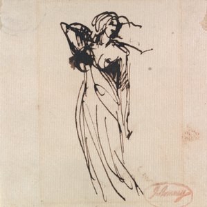 Stående kvindefigur af George Romney